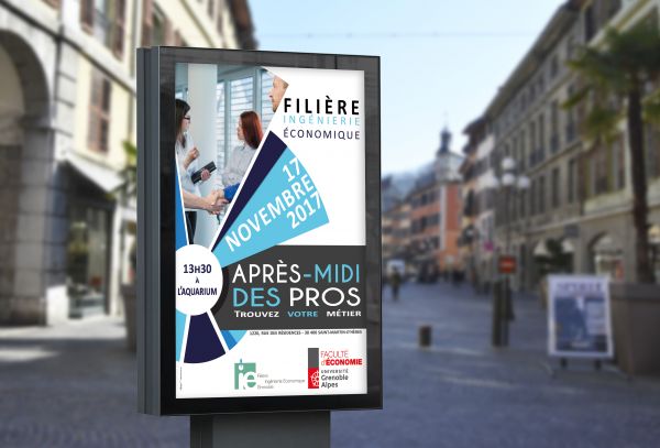 Creation et impression d'une affiche universitaire grand format